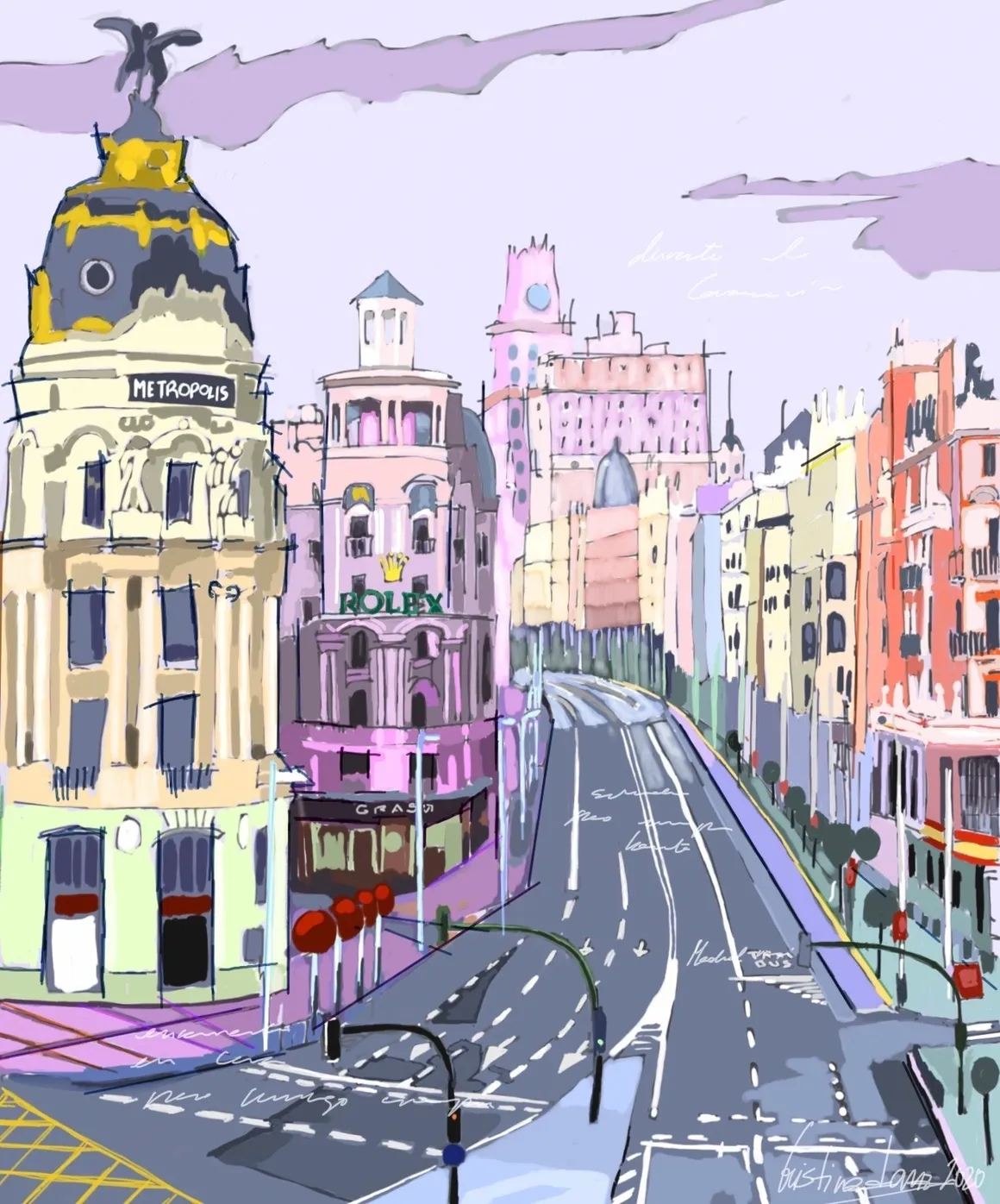 Madrid  - Gran Vía, 2020